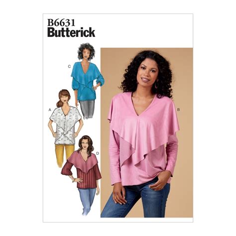 butterick ruffled top pattern.